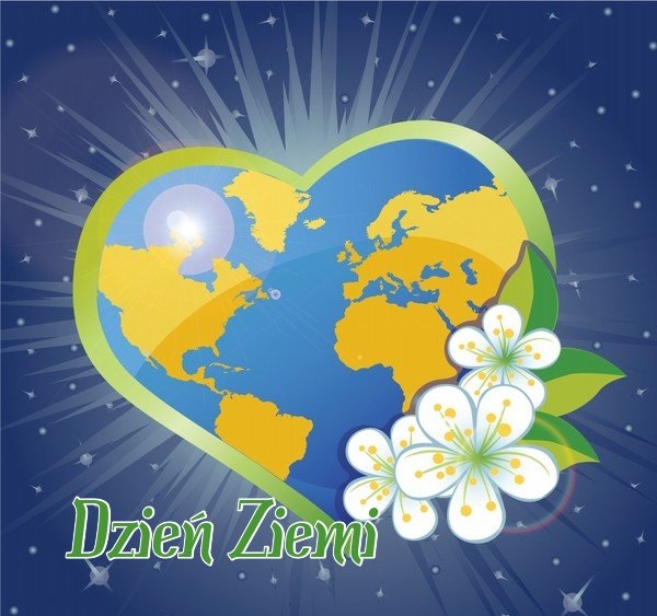 Kartka z sercem. Dzień Ziemi